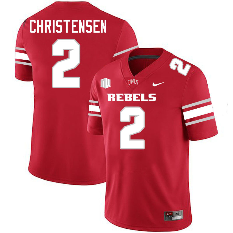 Logan Christensen UNLV Jersey,UNLV Rebels Football Uniforms,Jerseys,Gears-Scarlet